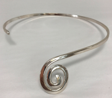 Choker - Spiral Silver Plated - Accessories Boutique