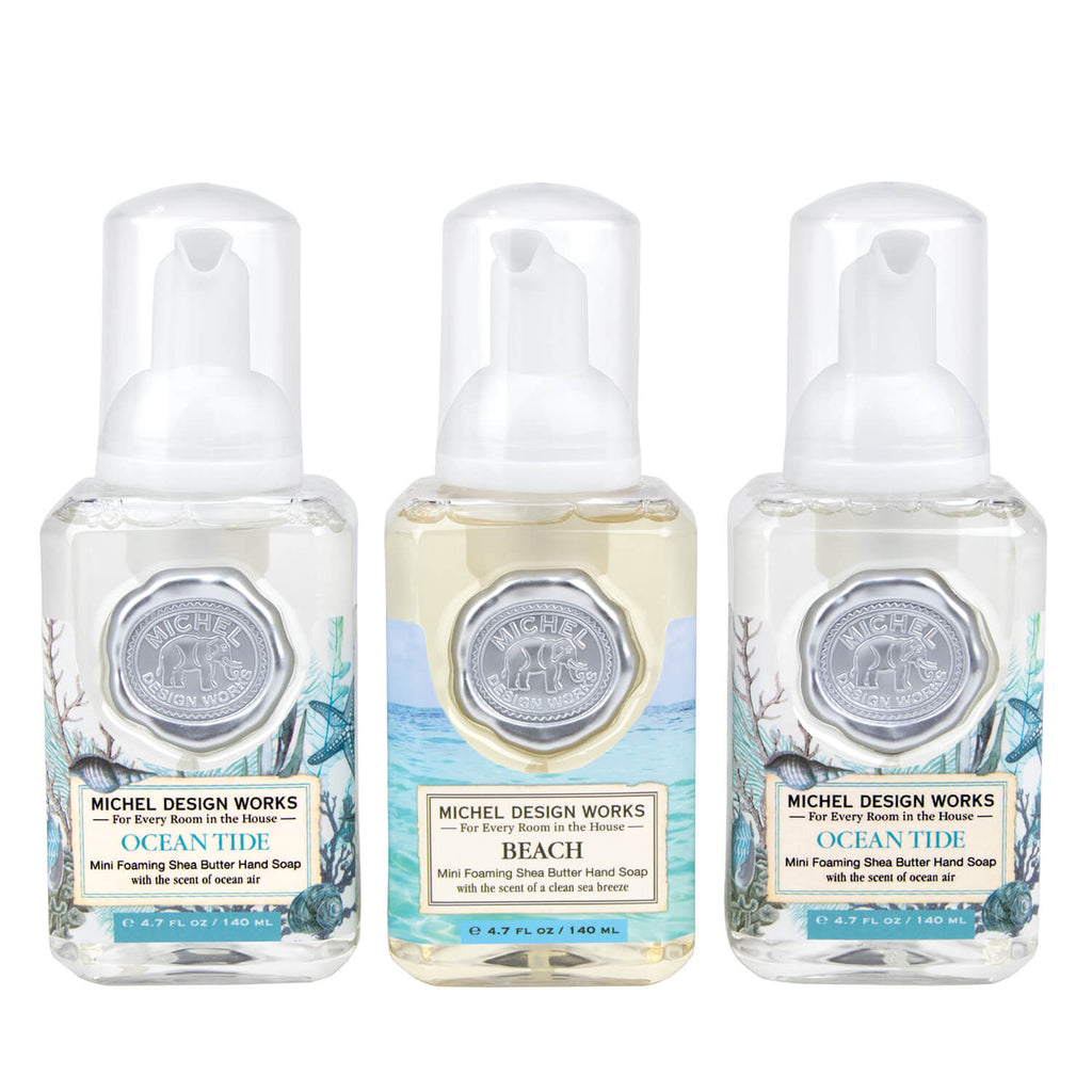 Michel Design Works Ocean Tide & Beach Mini Foaming Soap Set