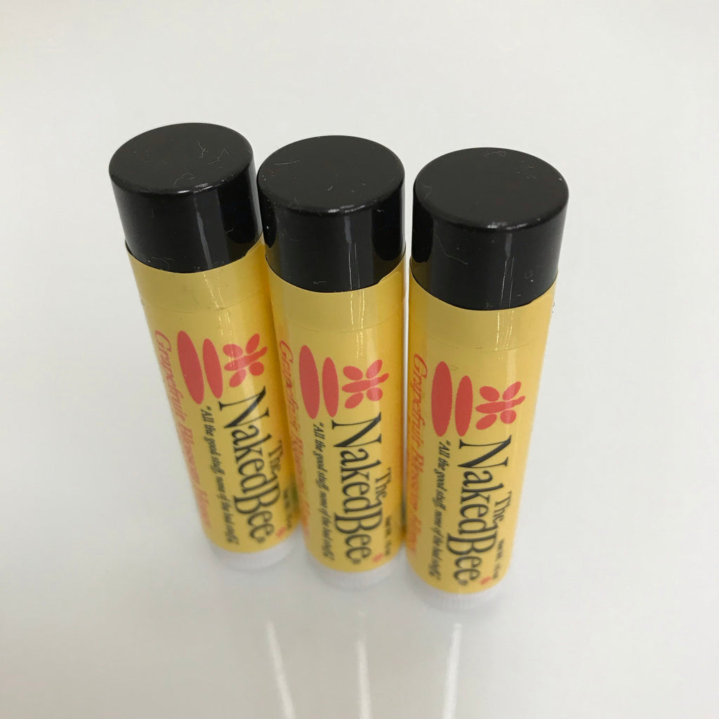Naked Bee Grapefruit Blossom Honey Lip Balm 3 Pack