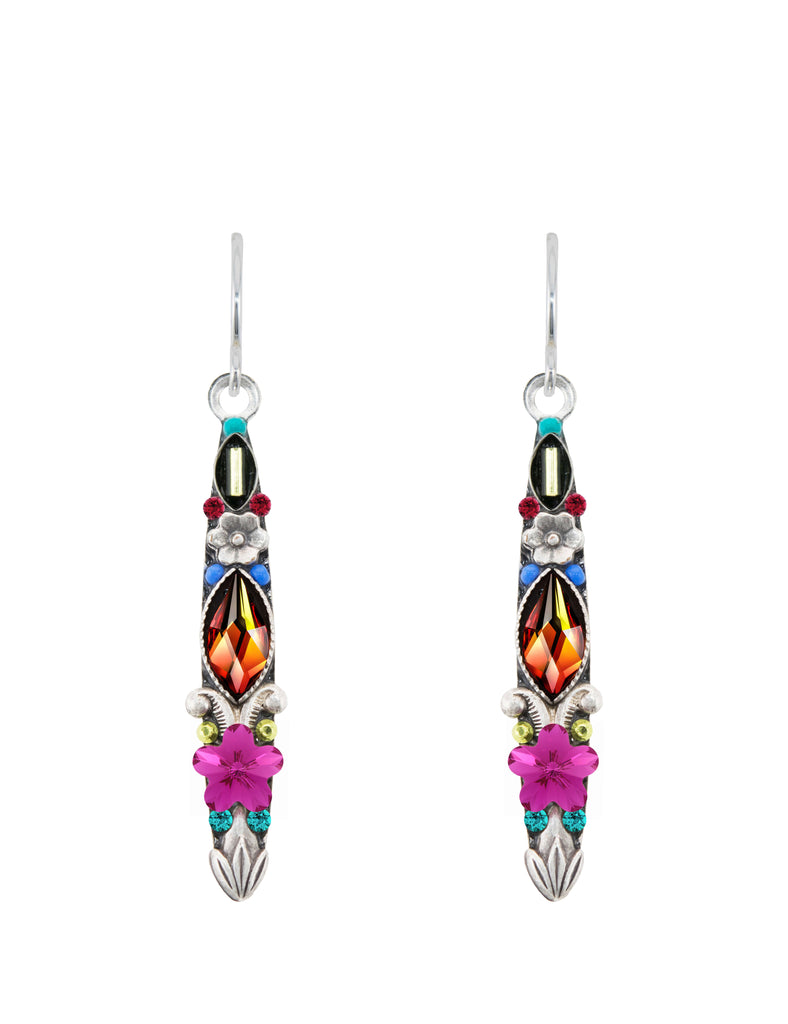 Firefly Skinny Earrings Multicolor 7946-MC