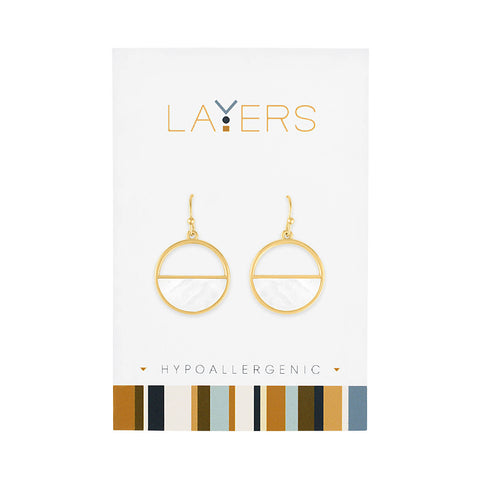 Center Court Layers Earring Silver Crystals Stud LAYEAR506S