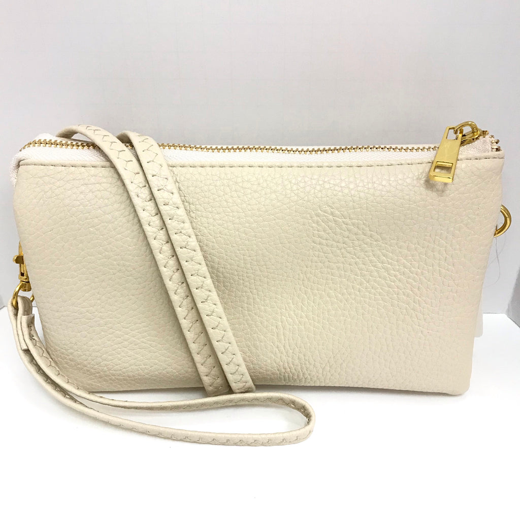 Claire Crossbody Wristlet Ivory Handbags