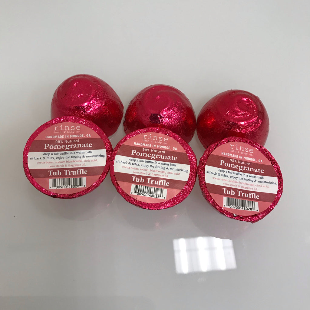 Rinse Bath Tub Truffle 100% Natural Pomegranate