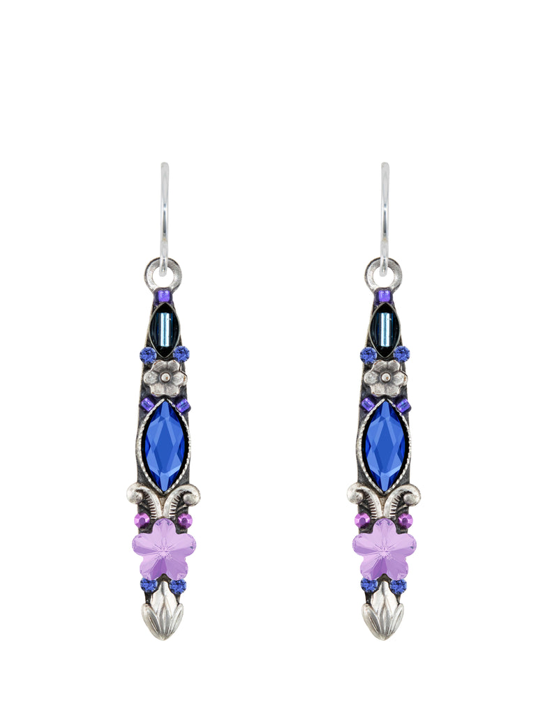 Firefly Skinny Earrings Ice Blue 7946-SAP