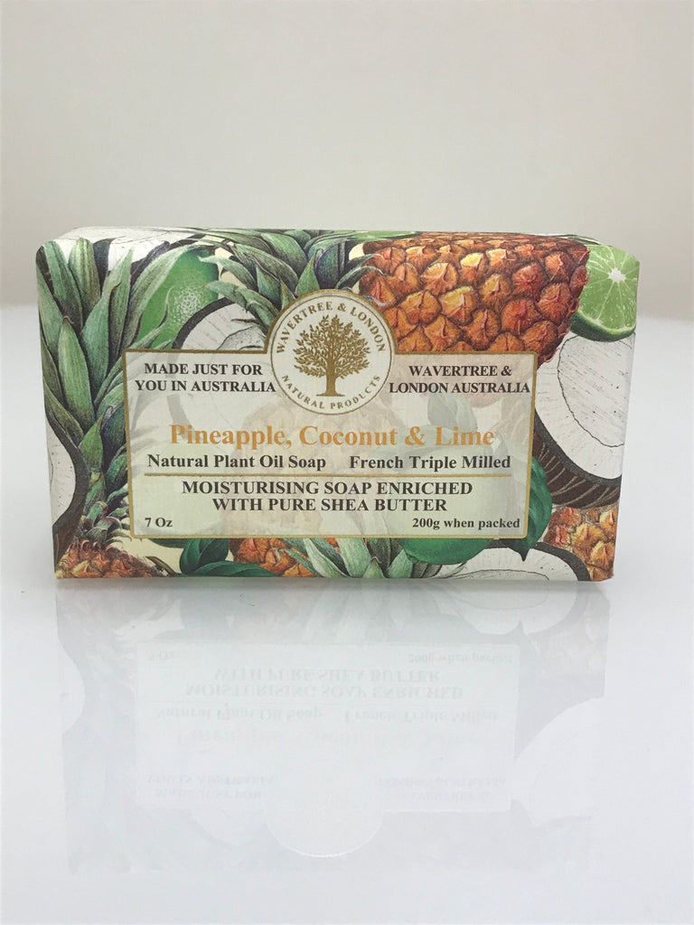 Australian Soapworks Wavertree & London Vegan Pineapple, Coconut and Lime Soap