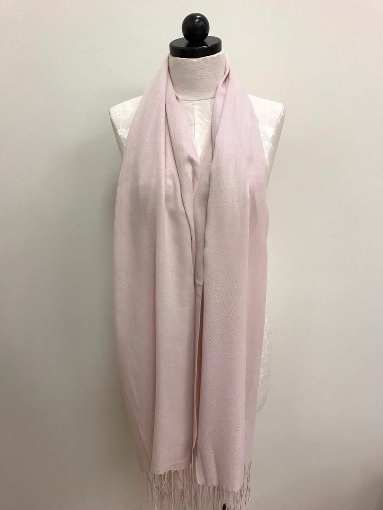 Pashmina Scarf - Champagne Blush Solid Scarf Shawl
