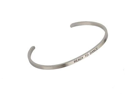 Embracelets - "Ready To Dance" Silver Stainless Steel, Stackable, Layered Bracelet - Accessories Boutique