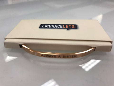 Embracelets - "Courageous" Silver Stainless Stackable Layered Bracelet