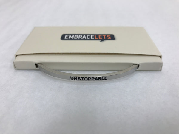 Embracelets - "Unstoppable" Silver Stainless Steel, Stackable, Layered Bracelet - Accessories Boutique 