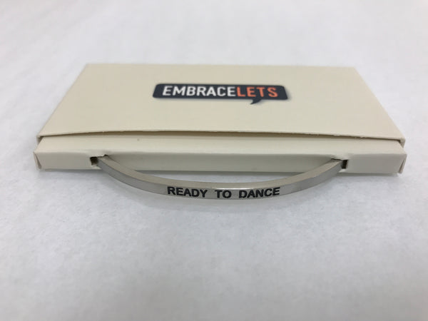 Embracelets - "Ready To Dance" Silver Stainless Steel, Stackable, Layered Bracelet - Accessories Boutique 