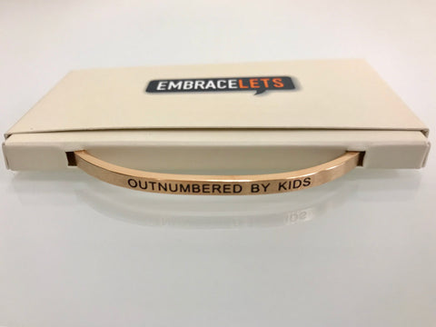 Embracelets - "Beautiful Inside And Out" Rose Gold Stainless Stackable Layered Bracelet