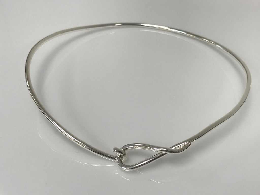 Choker - Small Knot Silver Plated Necklace - Accessories Boutique 