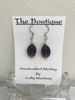 Handmade - Earring Onyx Oval Silver - Accessories Boutique 