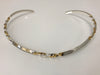 Choker - Silver Plated With Silver/GoldBraided Detail - Accessories Boutique 