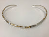 Choker - Silver Plated With Silver/GoldBraided Detail - Accessories Boutique 