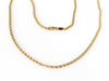 Gold Braided Rope Chain Size 16,18,20,24,30 - Accessories Boutique 