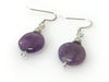 Handmade - Earring Amethyst Gemstone Silver - Accessories Boutique 