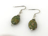 Handmade - Earring Rhyolite Oval Gemstone - Accessories Boutique 