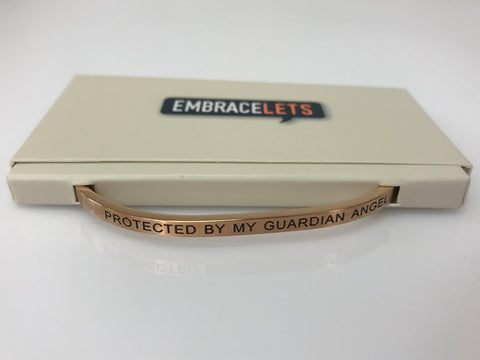 Embracelets - "Courageous" Silver Stainless Stackable Layered Bracelet