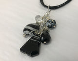 Cluster - Handcrafted Onyx Black Stone Necklace - Accessories Boutique 