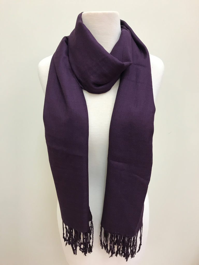 Pashmina Scarf Shawl - Purple Dark - Accessories Boutique 