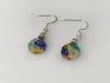 Handmade - Earring Millefiori Round  Silver - Accessories Boutique 