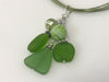 Cluster - Handmade Lime Green Sea Glass Necklace - Accessories Boutique 