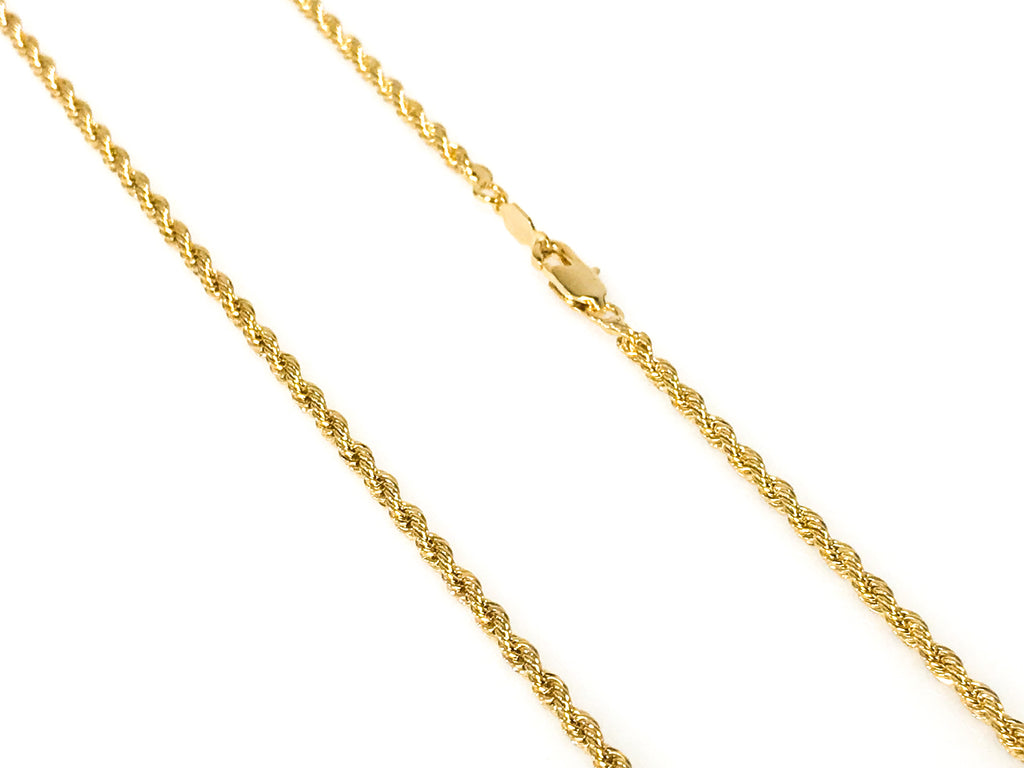 Gold Braided Rope Chain Size 16,18 Accessories Boutique 