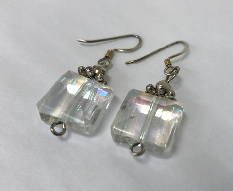 Accessories Boutique Earrings Silver Amethyst Gemstone Oval