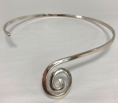 Choker - Spiral Silver Plated - Accessories Boutique 