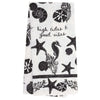 Karma Gifts Coastal Black & White Boho Tea Towel (KA-1019-72)