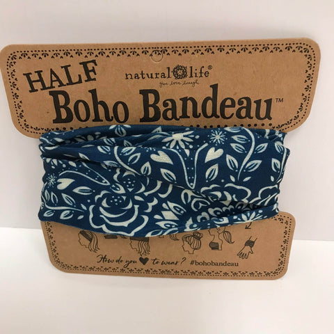 Natural Life Boho Bandeau - Blue Teal Tye Dye BBW053