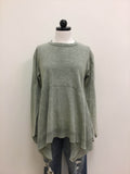 Easel Top Olive  Green Long Sleeves 