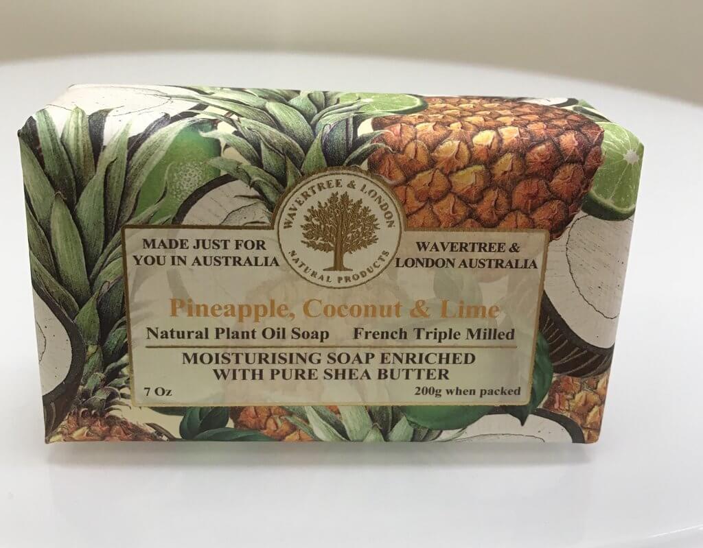 Australian Soapworks Wavertree & London Vegan Pineapple, Coconut and Lime Soap