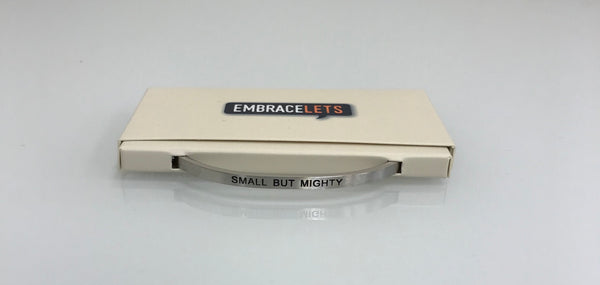 Embracelets - "Small But Mighty” Silver Stainless Steel, Stackable, Layered Bracelet - Accessories Boutique 