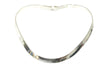 Choker - Silver U Shaped Necklace With Closure JN3813