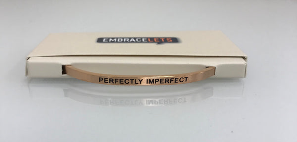 Embracelets - "Perfectly Imperfect” Rose Gold Stainless Steel, Stackable, Layered Bracelet - Accessories Boutique 