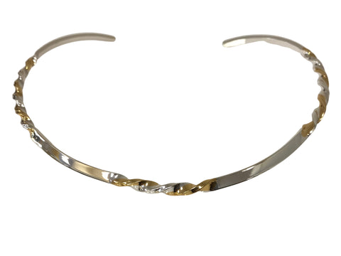 Choker - Half Circle Silver Plated Necklace JN6001