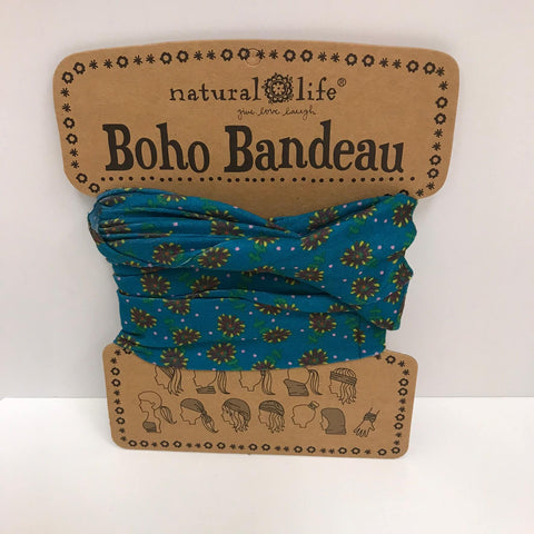 Natural Life Boho Bandeau (Half) - Indigo & Cream Mandala BBW115