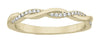 DaVinci Ring Layers Stackable Gold Twist Crystal Ring Lay22G