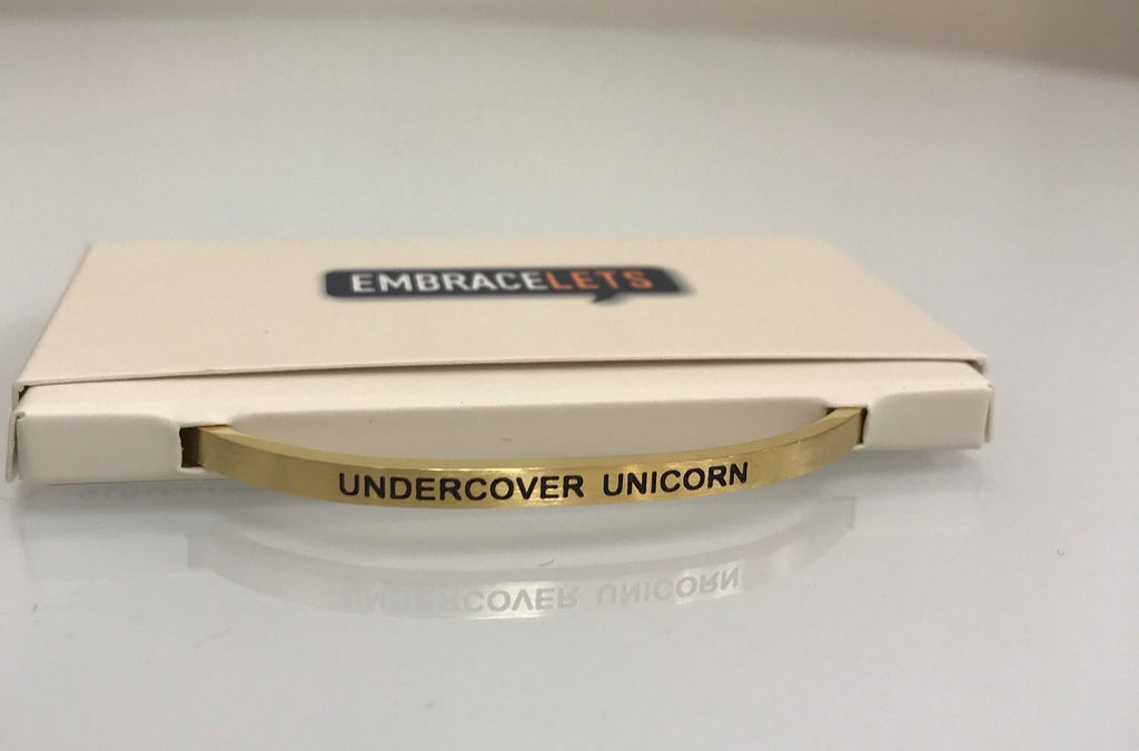 Embracelets - "Undercover Unicorn" Gold Stainless Steel, Stackable, Layered Bracelet - Accessories Boutique 