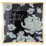 Karma Gifts Asian Floral Pattern “Make Today Magical” Glass Tray KA-3017-11A