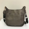Messenger Handbags Small Dark Pewter Crossbody Vegan Leather