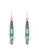 Firefly Skinny Earrings Aquamarine  7946-AQ