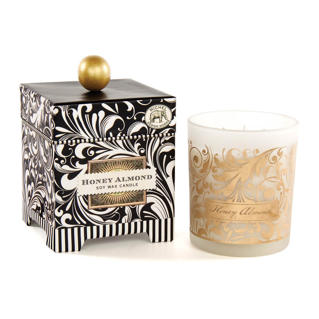 Michel Design Works Honey Almond Small Soy Wax Candle 