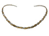 Choker - Silver & Gold Braided Necklace JN7607GS