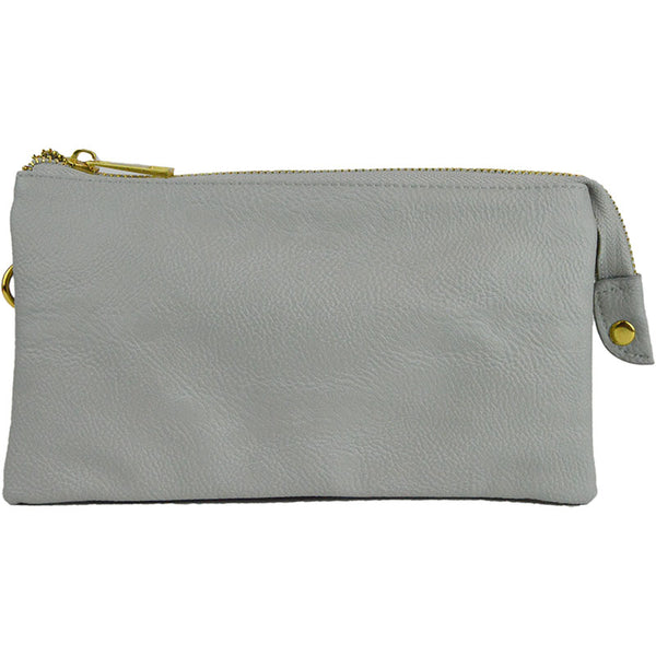 Claire Crossbody Wristlet Lt Gray Handbags