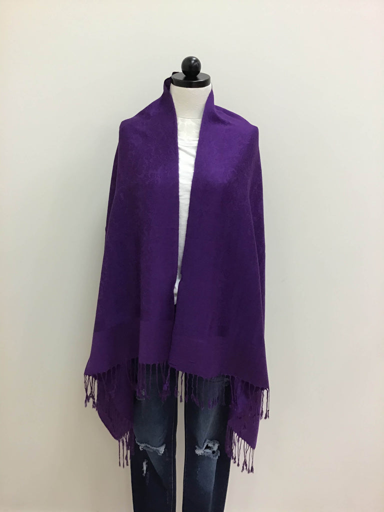 Purple pashmina clearance