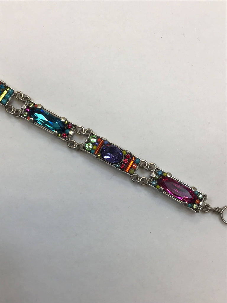 Firefly Dainty Bar Bracelet Purple Blue 3050MC