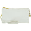 Claire Crossbody Wristlet  Clutch White Handbags 